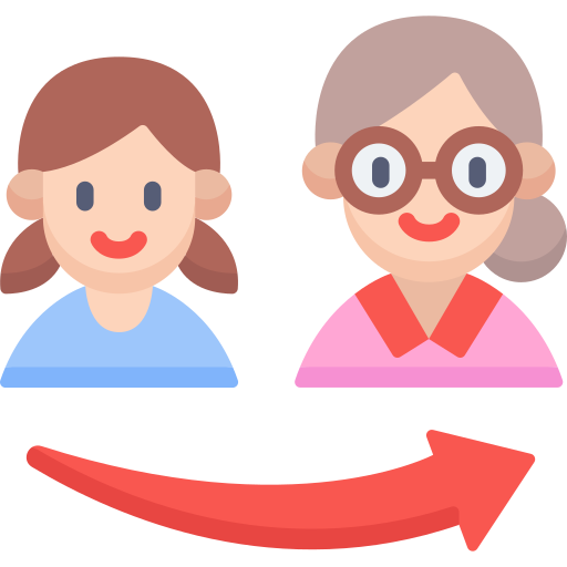 a young woman and an older woman