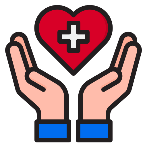 hands protecting a heart