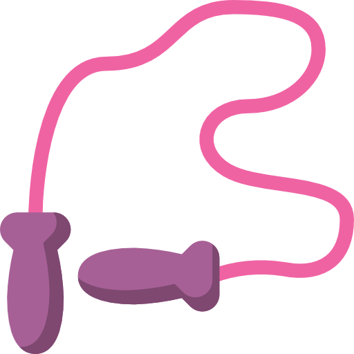 pink and purple jump rope